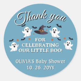 Tacken anpassade Halloween Baby Shower Runt Klistermärke