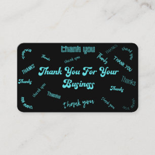 Tacken Anpassade Teal/Black Visitkort