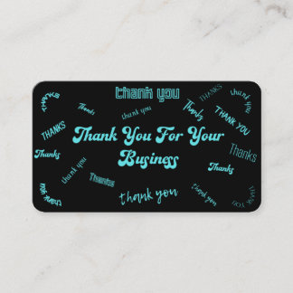 Tacken Anpassade Teal/Black Visitkort