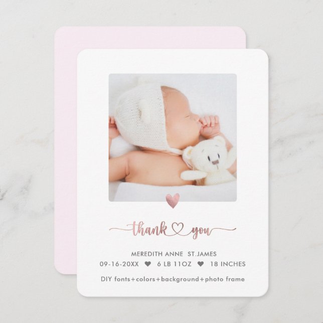 Tacken ArtsApp Faux Ro Guld Shower Inbjudningar (Fram/baksida)