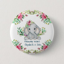 Tacken Baby Elephant Flower Baby Shower