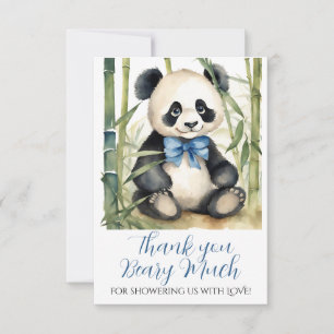 Tacken baby Panda Bear Boy Baby Shower Tack Kort