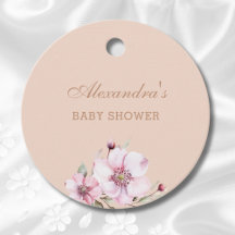 Tacken Baby Shower för Rosa ros Blommigt
