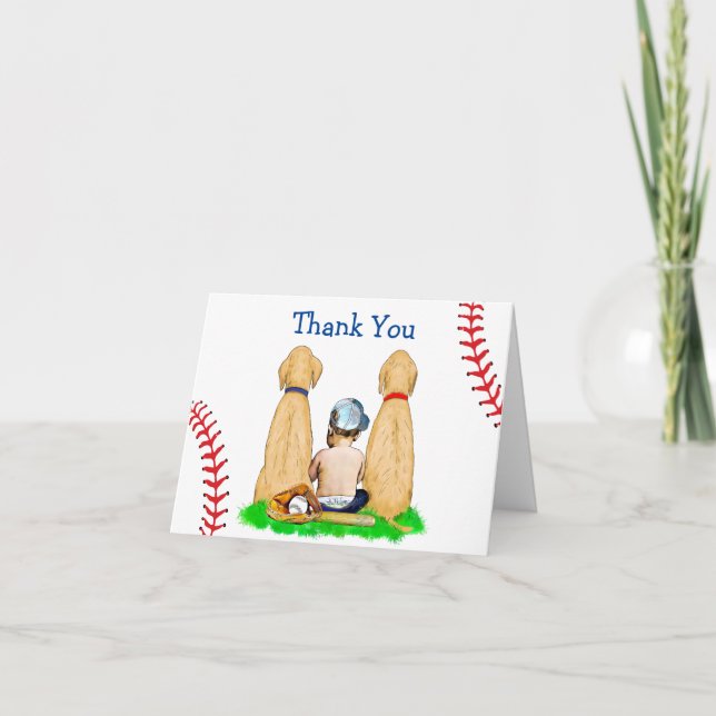 Tacken Baseball Theter Baby Shower Kort (Framsida)