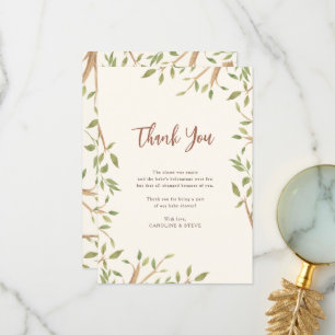 Tacken Bebisdusch för vattenfärgsskog i Greenery B Tack Kort