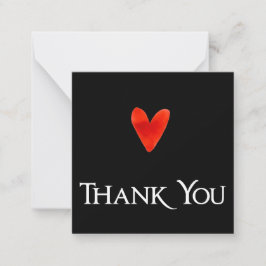 Tacken Black Modern Elegant Personal Note Anteckningskort