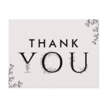 Tacken blommigt Typografi