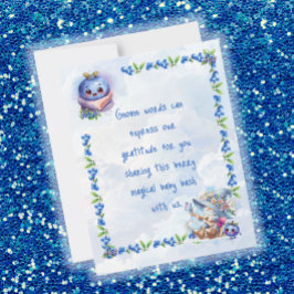 Tacken Blueberry Gnome Baby Shower Tack Kort
