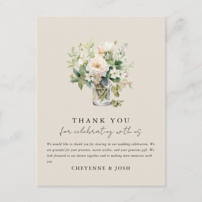 Tacken Bohemian med vattenfärg Forest Bohemian Vykort (Framsida)