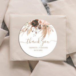 Tacken Boho Autumn Pumpkin Shower Runt Klistermärke