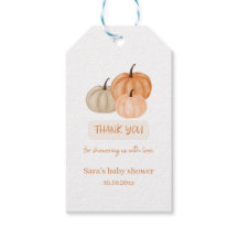 Tacken Bränd Orange Pumpkin Baby Shower