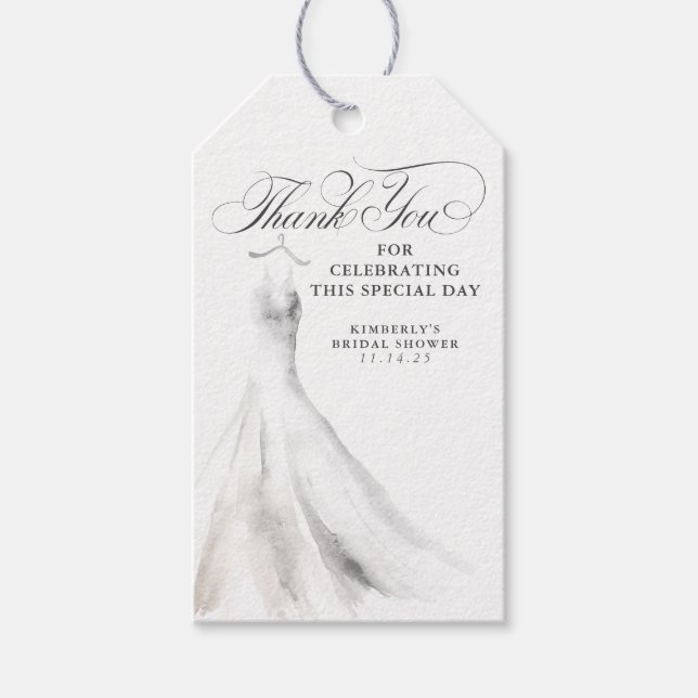 Tacken bröllop Dress Elegant Möhippa Presentetikett (Framsidan)