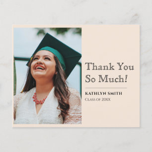 TACKEN BUDGET Beige Modern Script Photo Grad Flygblad