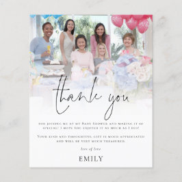 Tacken Budget Modern Photo Overlay Baby Shower