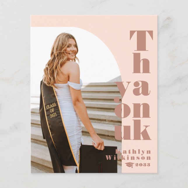 TACKEN BUDGET Modern Ro Rosa Arch Photo Grad Flygblad (Framsidan)