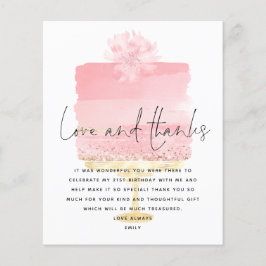 Tacken Budget Rosa Cake Script 21:a födelsedagen