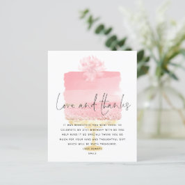 Tacken Budget Rosa Cake Script 21:a födelsedagen