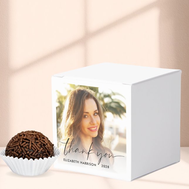 Tacken chic Script Photo Studentfest Presentaskar (Skapare uppladdad)