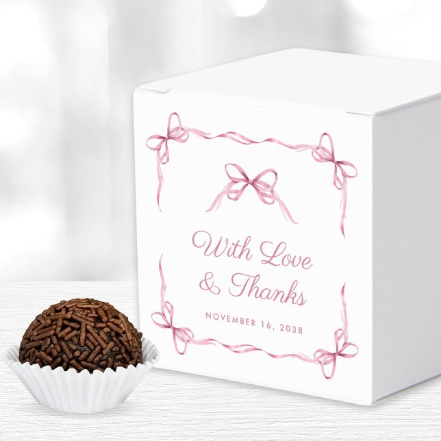 Tacken Coquette Bows Flicka Shower Presentaskar (Skapare uppladdad)