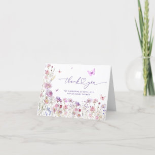 Tacken Cute Butterfly Garden Baby Shower Tack Kort