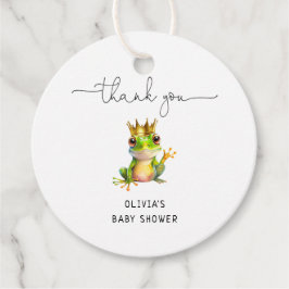 Tacken Cute Little Frog Minimal Baby Shower Gåvor Etiketter