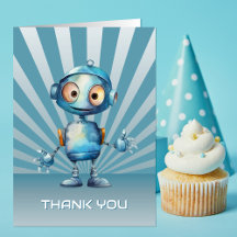 Tacken Cute Robot Theme Birthday