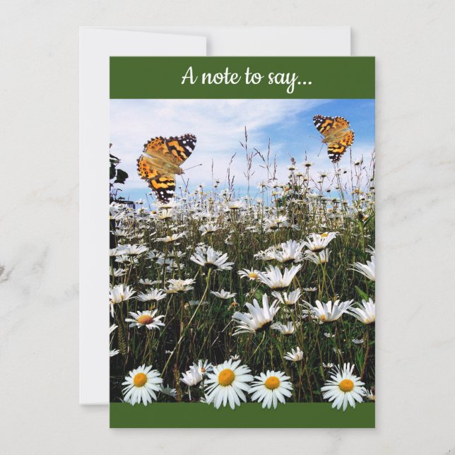 Tacken daisy Anpassningsbar för  Tack Kort (Framsida)