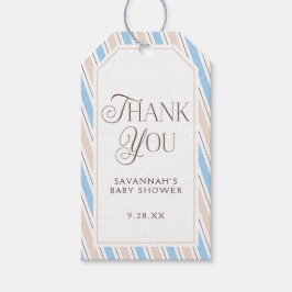 Tacken elegant Baby Shower Presentetikett