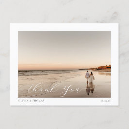 Tacken elegant Beach Destinationsbröllopsfoto Vykort