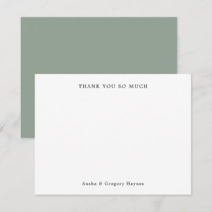 Tacken elegant Modern par Typography Sage Anteckningskort