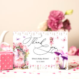 Tacken Fairy Modern Garden Baby Shower Kort