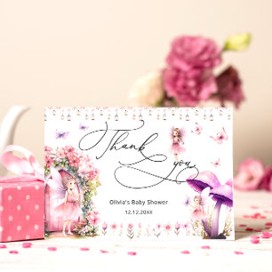Tacken Fairy Modern Garden Baby Shower Kort