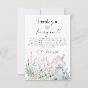 Tacken Fairy Wildblomma Enchanted Baby Shower Tack Kort