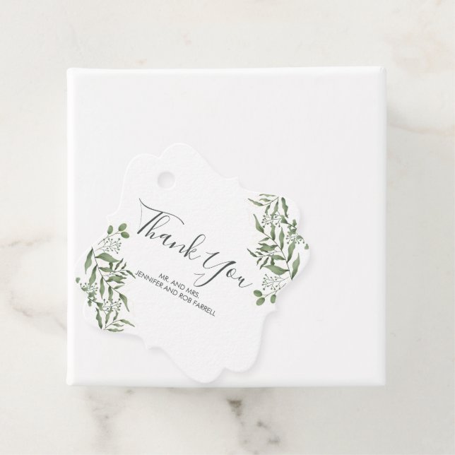 Tacken för budgetlyckade eukalyptus Lövs Gåvor Etiketter (På plats)