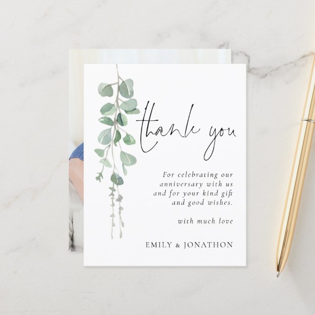 Tacken för eukalyptus fotoårsdag (Fram/Back In Situ)