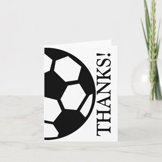 Tacken för fotboll tack kort (Framsida)