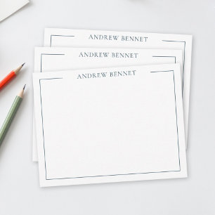 Tacken Klassisk personlig Stationery-familj Anteckningskort