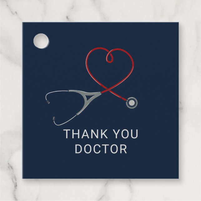 Tacken läkare Frontline Workers Anpassningsbar Gåvor Etiketter (Framsida)