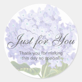 Tacken Lavender Botanical Birthday Elegant Runt Klistermärke
