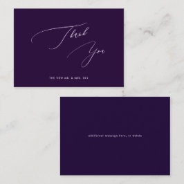 Tacken Lila Calligraphy för ArtsApp Eggplant Anteckningskort