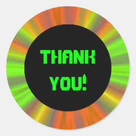 Tacken Ljusbildspel för ramkonst Runt Klistermärke