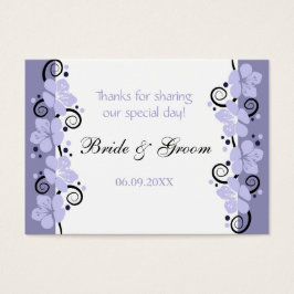 Tacken Märkre för bröllopsförmånserbjudande för La Visitkort