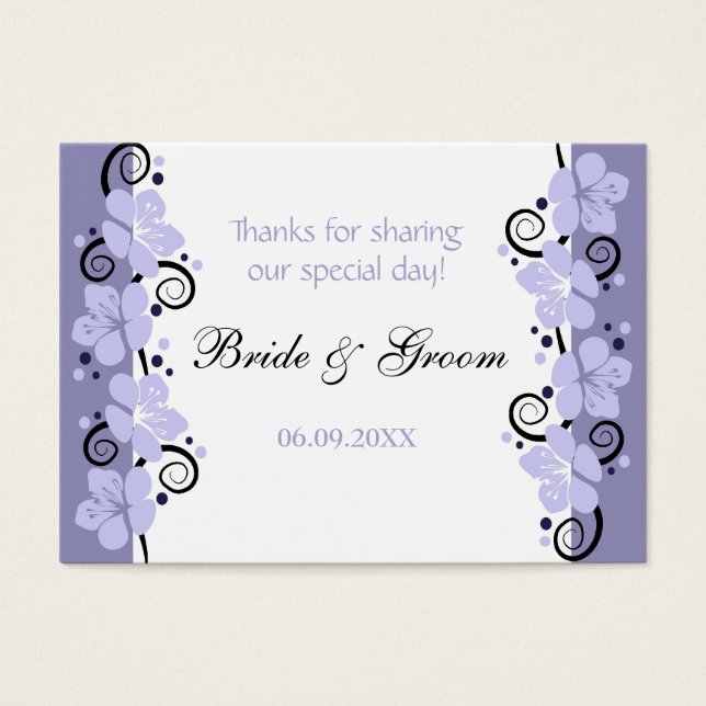 Tacken Märkre för bröllopsförmånserbjudande för La Visitkort (Framsidan)