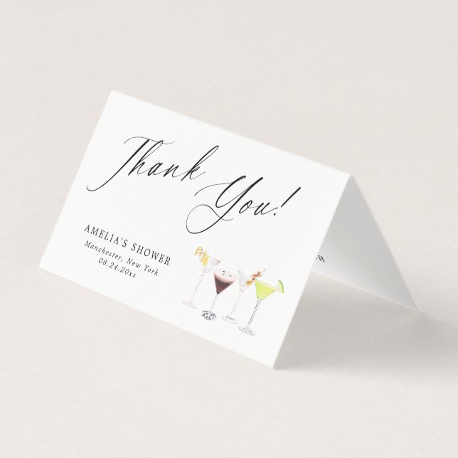 Tacken Martinis & Matrimony Möhippa Kort (Framsida)