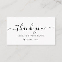 Tacken Minimalistisk skript för elegant