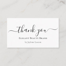 Tacken Minimalistisk skript för elegant Visitkort