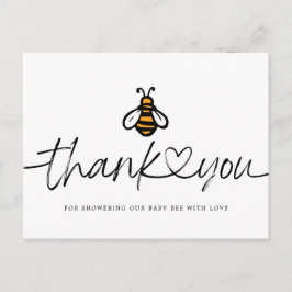 Tacken Modern Baby Bee Baby Shower Vykort