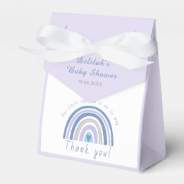 Tacken Modern Blue Boho Rainbow Baby Shower Presentaskar