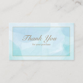 Tacken Modern Blue Teal Watercolor Visitkort