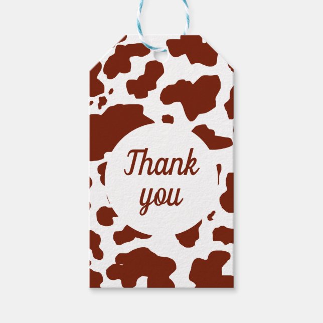 Tacken Modern brun raka dekor Presentetikett (Framsidan)